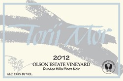 2012 Olson Estate Vineyard Pinot Noir